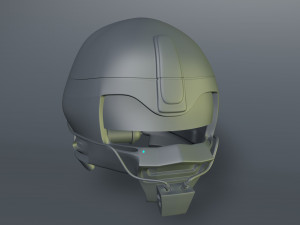 sifi military helmet 3D Модель