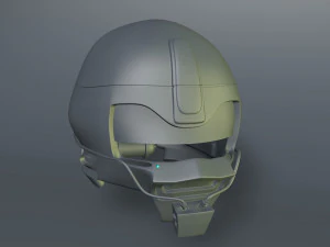 capacete militar sifi Modelo 3D