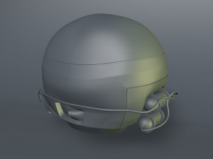 sifi military helmet 3D Модель