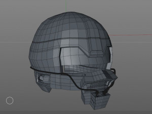 sifi military helmet 3D Модель