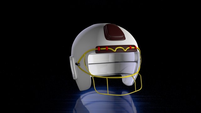 rawling baseball helmet 3D Model .c4d .max .obj .3ds .fbx .stl .blend 