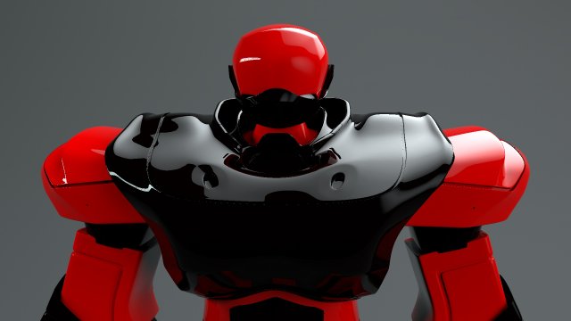 3d high poly cyborg bust scifi robot 3D Model .c4d .max .obj .3ds .fbx .stl .blend 