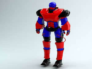 3d high poly cyborg bust scifi robot 3D Model