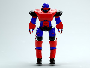 3d high poly cyborg bust scifi robot 3D Model