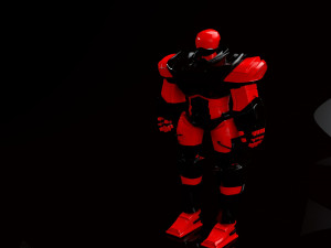 3d high poly cyborg bust scifi robot 3D Model