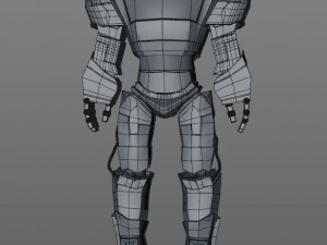 3d high poly cyborg bust scifi robot 3D Model