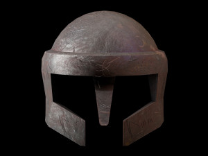 viking helmet with 4k 2k texture 3D Model