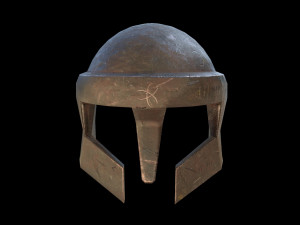 viking helmet with 4k 2k texture 3D Model
