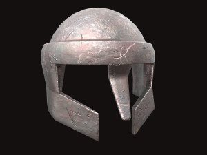 viking helmet with 4k 2k texture 3D Model