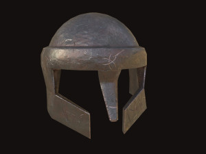 viking helmet with 4k 2k texture 3D Model