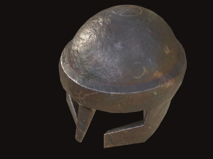 viking helmet with 4k 2k texture 3D Model