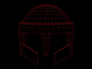 viking helmet with 4k 2k texture 3D Model