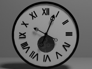 clock low poly 3Dモデル