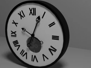 clock low poly 3D Model