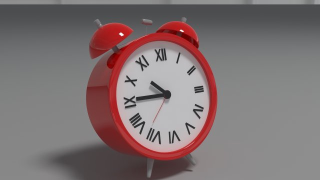 alarm clock Model 3D .c4d .max .obj .3ds .fbx .stl .blend 