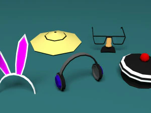 ローポリ帽子 no2 3Dモデル