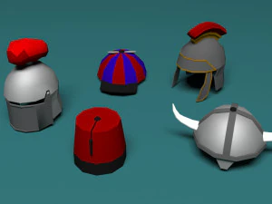 ローポリ帽子 no2 3Dモデル