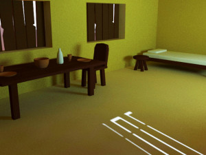 low poly desert Model 3D