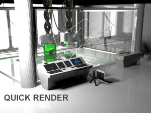 scifi laboratory 3D 모델
