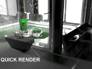 scifi laboratory 3D Model