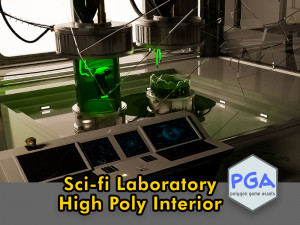 scifi laboratory 3D 모델