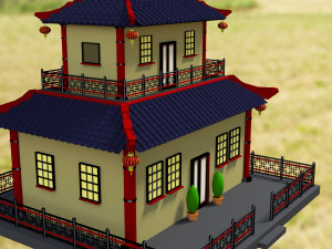 chinese house 3D Модель