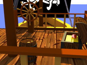 pirate battleship 3Dモデル