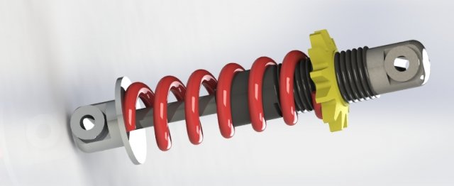 motor cycle shock absorber 3D 모델 .c4d .max .obj .3ds .fbx .stl .blend 