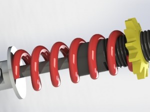 motor cycle shock absorber 3D Model