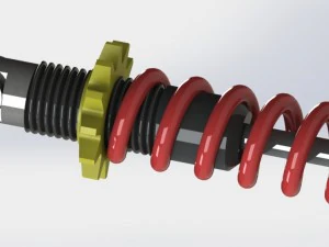 motor cycle shock absorber 3D Model