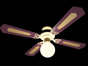 ceiling decorated fan 3D 모델