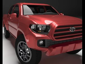 toyota tacoma 2016 lungo Modello 3D