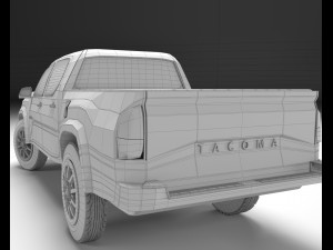 toyota tacoma 2016 long 3D Model