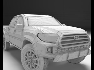 toyota tacoma 2016 long 3D Model