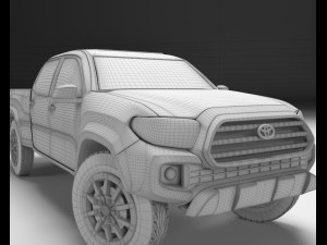 toyota tacoma 2016 long 3D Model