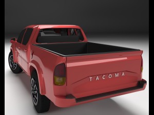 toyota tacoma 2016 long 3D Model
