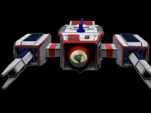 космический корабль научно-фантастический дрон 3D Модель