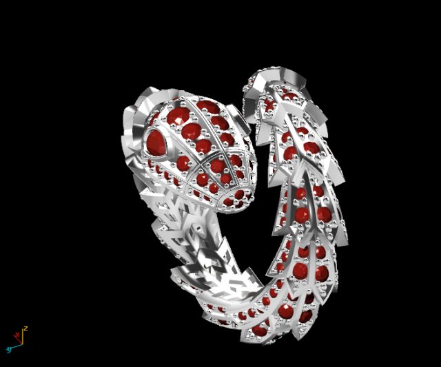 ring sneck 3D 打印模型 .c4d .max .obj .3ds .fbx .stl .blend 