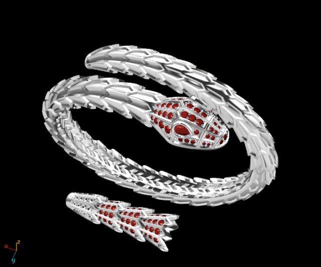 sneck bracelets Modello di stampa 3D .c4d .max .obj .3ds .fbx .stl .blend 