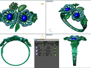 Bracelet Flower ROSE 3D-printmodel