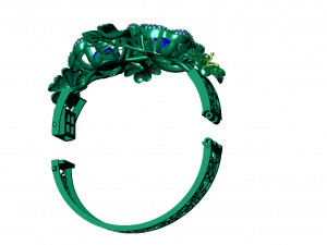Bracelet Flower ROSE Modello di stampa 3D