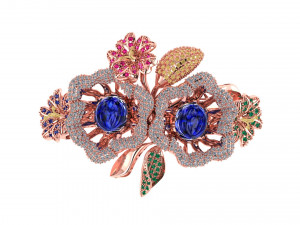 Bracelet Flower ROSE Modello di stampa 3D