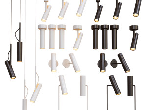 nodrlux mib lamp collection - 5 types 3D-Modell
