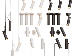 nodrlux mib lamba koleksiyonu - 5 tip 3D Model