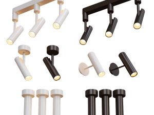 nodrlux mib lamp collection - 5 types Modello 3D