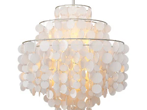 lampu gantung capiz bulat Model 3D