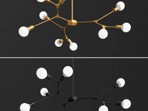 nordic postmodern chendelier 3D Model