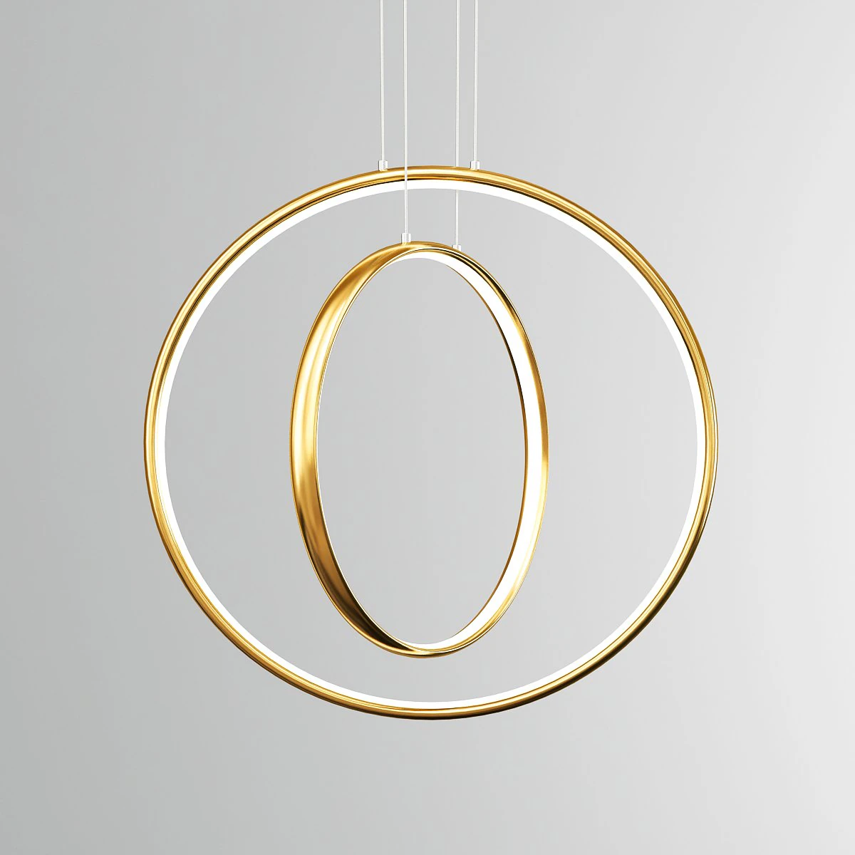ring pendant light 3D Model .c4d .max .obj .3ds .fbx .stl .blend 