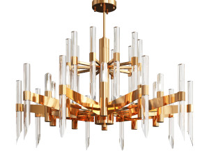 nordic crystal chandelier 3D Model