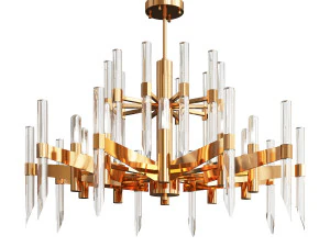 lampu kristal nordik Model 3D